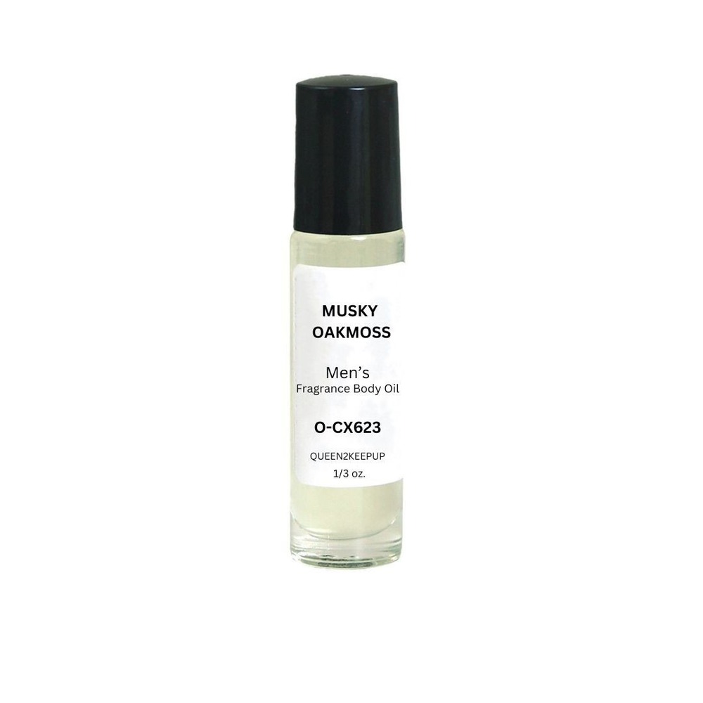 Musky Oakmoss (Men) Body Oil 10 ml Fragrance All Natural 1/3 oz Roll-On Scent